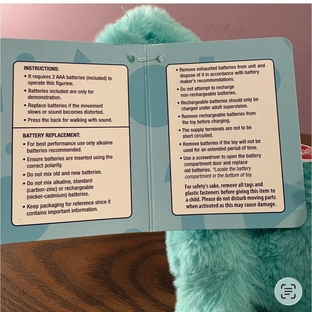 Kid Connection‎ Mini Walking Dino Teal Triceratops Plush Toy NEW